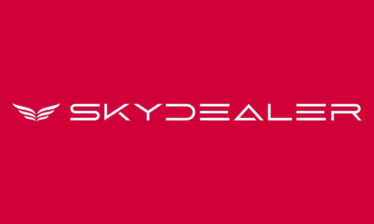 Logo Skydealer — przedstawiciela producentów samolotów Viper SD4, Shark oraz Skylane Tow Master na Polskę.